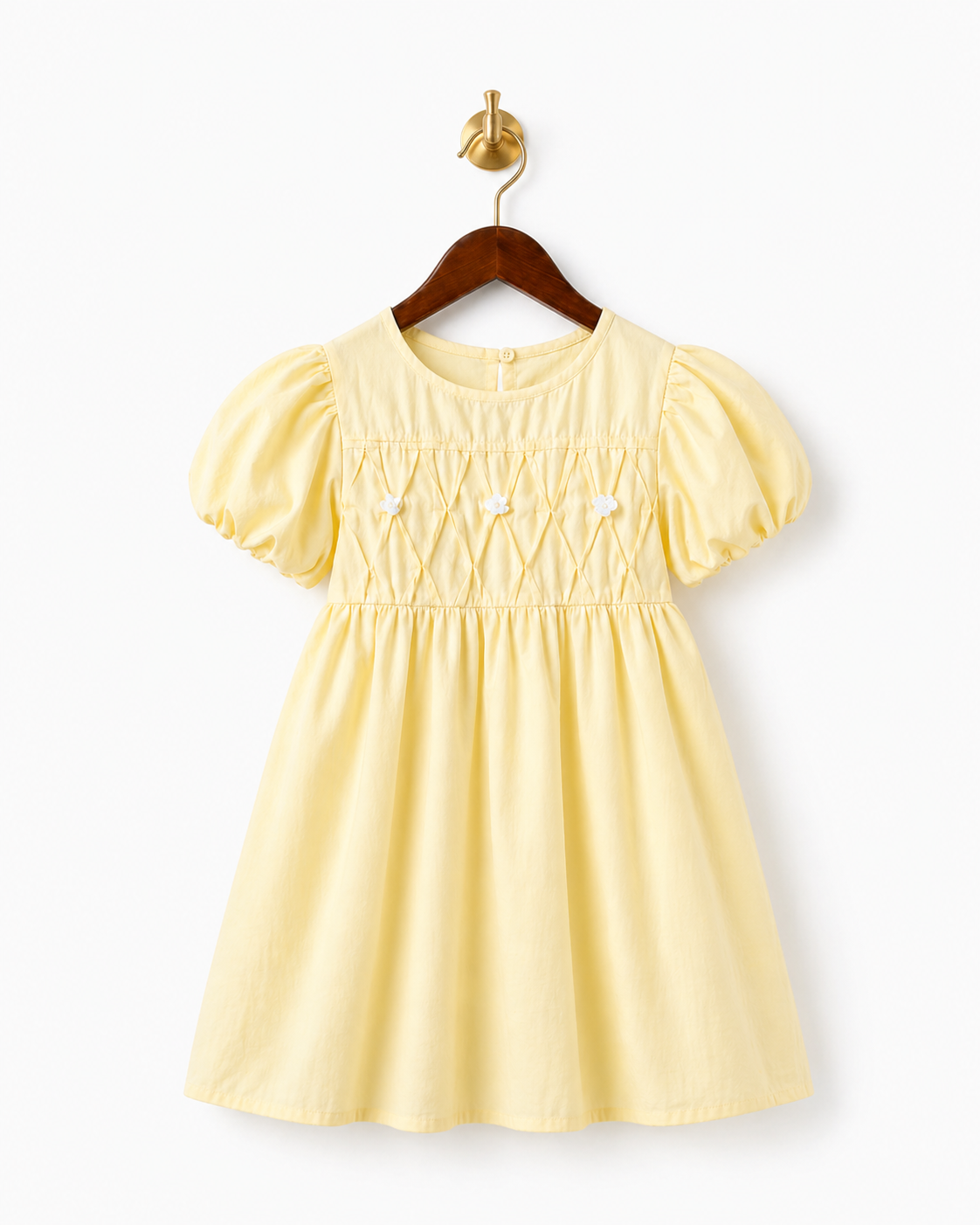 Girls princess party dress with bow front view