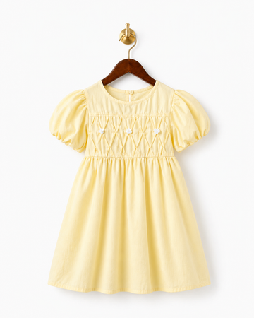Girls princess party dress with bow front view
