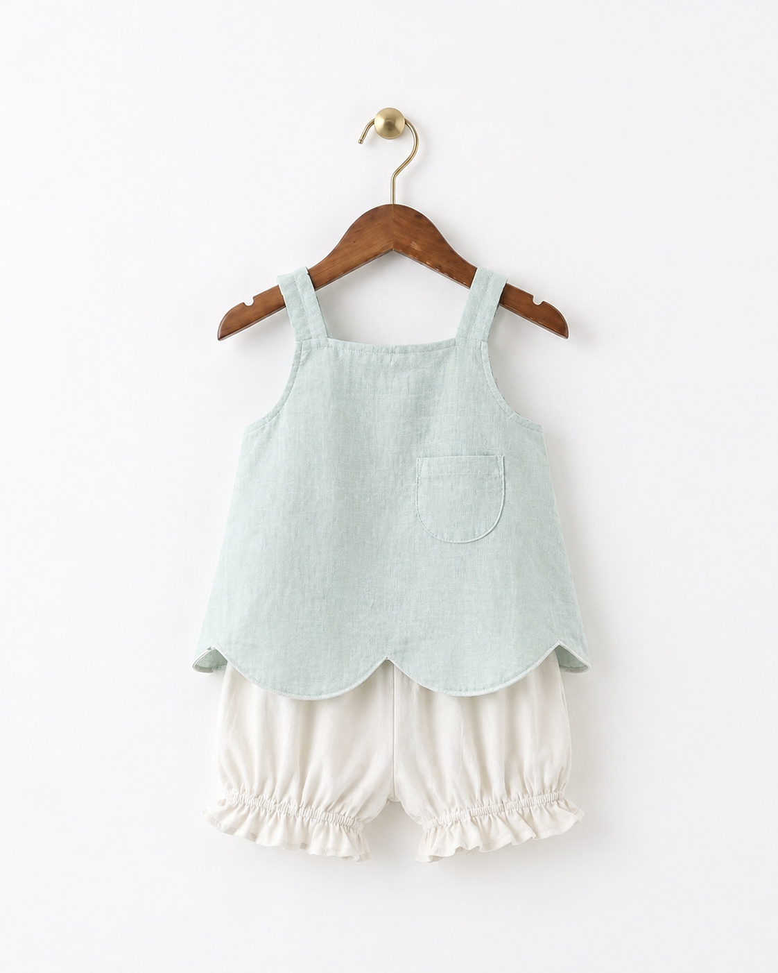 Girls elegant party dress front view